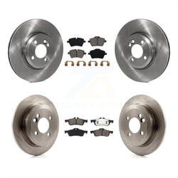 Front Rear Disc Brake Rotors And Semi-Metallic Pads Kit For 2002-2005 Mini Cooper With 294mm Diameter Rotor 4 Lug Wheels K8S-101377