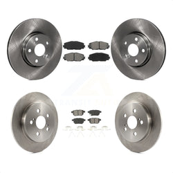 Front Rear Disc Brake Rotors And Semi-Metallic Pads Kit For Toyota Corolla Matrix Pontiac Vibe K8S-101384