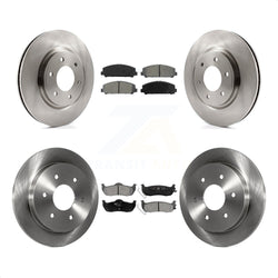 Front Rear Disc Brake Rotors And Semi-Metallic Pads Kit For Nissan Titan Armada Infiniti QX56 INFINITI TITAN K8S-101386