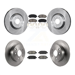 Front Rear Disc Brake Rotors And Semi-Metallic Pads Kit For 2007-2012 Nissan Sentra SE-R Spec V K8S-101394