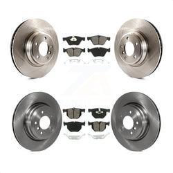 Front Rear Disc Brake Rotors And Semi-Metallic Pads Kit For 2007 BMW 335xi K8S-101398