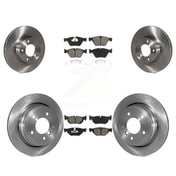 Front Rear Disc Brake Rotors And Semi-Metallic Pads Kit For 2008 BMW 328xi To 08 07 K8S-101400