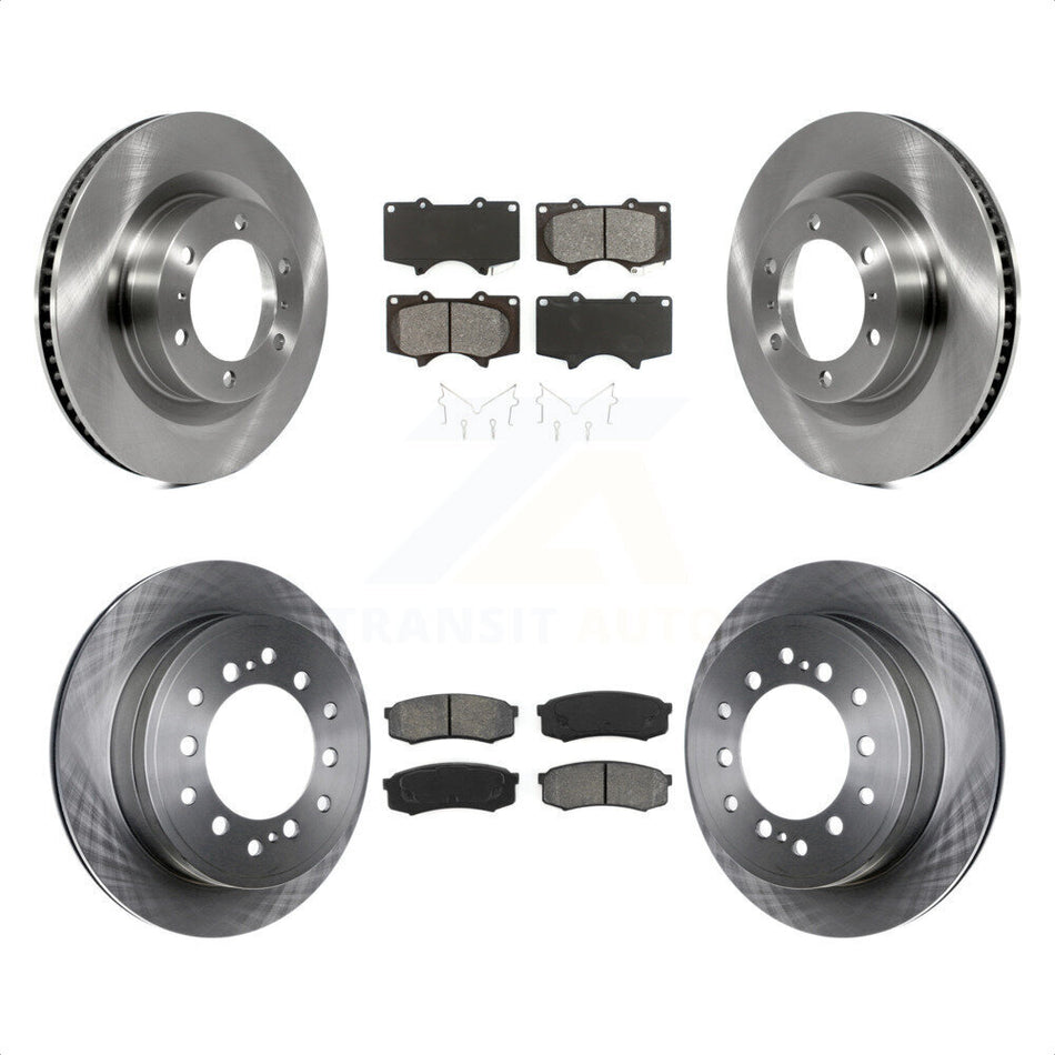 Front Rear Disc Brake Rotors And Semi-Metallic Pads Kit For Toyota 4Runner Lexus GX460 K8S-101442 by Transit Auto