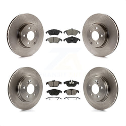 Front Rear Disc Brake Rotors And Semi-Metallic Pads Kit For Mercedes-Benz E350 C300 C350 K8S-101448