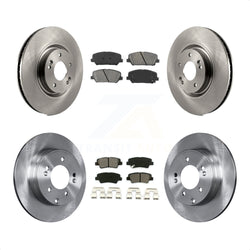 Front Rear Disc Brake Rotors And Semi-Metallic Pads Kit For Kia Optima 2.0L K8S-101460
