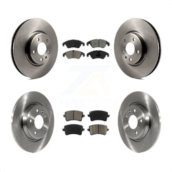 Front Rear Disc Brake Rotors And Semi-Metallic Pads Kit For Audi A4 Q5 A5 Quattro allroad K8S-101466