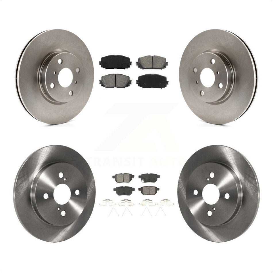 Front Rear Disc Brake Rotors And Semi-Metallic Pads Kit For Toyota Yaris K8S-101476 by Transit Auto