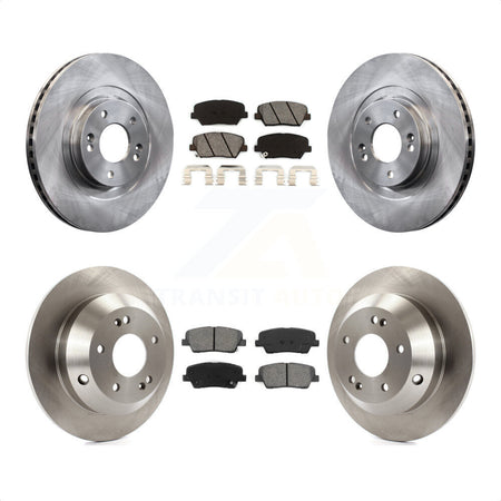 Front Rear Disc Brake Rotors And Semi-Metallic Pads Kit For Hyundai Santa Fe Sport Kia Sorento K8S-101479 by Transit Auto