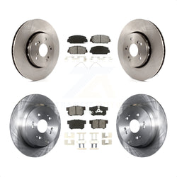 Front Rear Disc Brake Rotors And Semi-Metallic Pads Kit For 2013-2018 Acura RDX K8S-101482