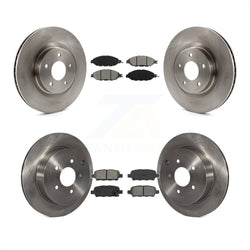 Front Rear Disc Brake Rotors And Semi-Metallic Pads Kit For Nissan Pathfinder Murano INFINITI QX60 JX35 K8S-101491