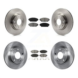 Front Rear Disc Brake Rotors And Semi-Metallic Pads Kit For Mazda 3 Sport 2.5L K8S-101495