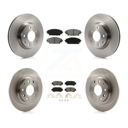 Front Rear Disc Brake Rotors And Semi-Metallic Pads Kit For 2016-2018 Mazda CX-3 AWD K8S-101496
