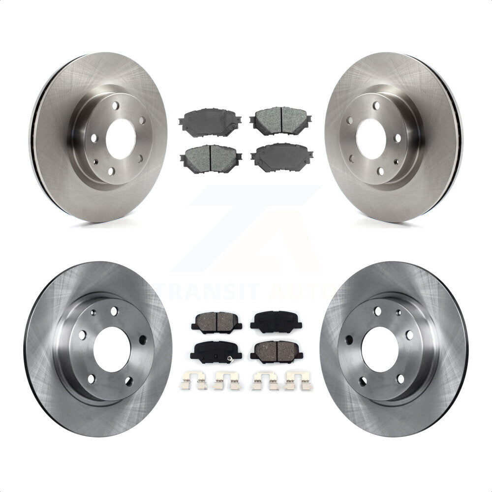 Front Rear Disc Brake Rotors And Semi-Metallic Pads Kit For Mazda 3 Sport 2.5L K8S-101497 by Transit Auto