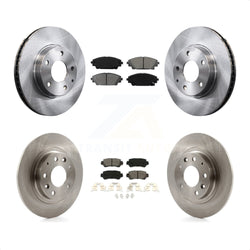 Front Rear Disc Brake Rotors And Semi-Metallic Pads Kit For 2016-2018 Mazda CX-3 FWD K8S-101500