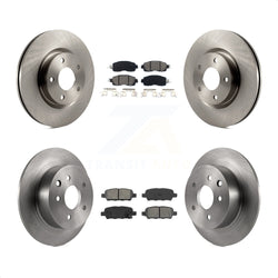 Front Rear Disc Brake Rotors And Semi-Metallic Pads Kit For Nissan Altima K8S-101506