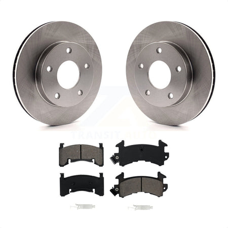 Rear Disc Brake Rotors And Semi-Metallic Pads Kit For Cadillac Eldorado Buick Riviera Seville Oldsmobile Toronado K8S-101511 by Transit Auto