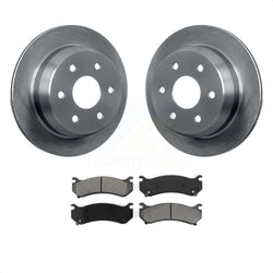 Rear Disc Brake Rotors And Semi-Metallic Pads Kit For 2003-2003 Chevrolet Silverado 2500 HD Suburban GMC Sierra K8S-101516