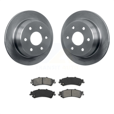 Rear Disc Brake Rotors And Semi-Metallic Pads Kit For Chevrolet Silverado 1500 GMC Sierra Tahoe Classic Suburban Astro Yukon XL Safari K8S-101517 by Transit Auto