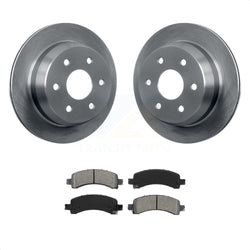 Rear Disc Brake Rotors And Semi-Metallic Pads Kit For 2002-2002 Chevrolet Suburban 1500 Avalanche K8S-101519