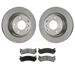 Rear Disc Brake Rotors And Semi-Metallic Pads Kit For Chevrolet Silverado 2500 HD GMC Sierra 3500 Classic Suburban Yukon XL Avalanche K8S-101520