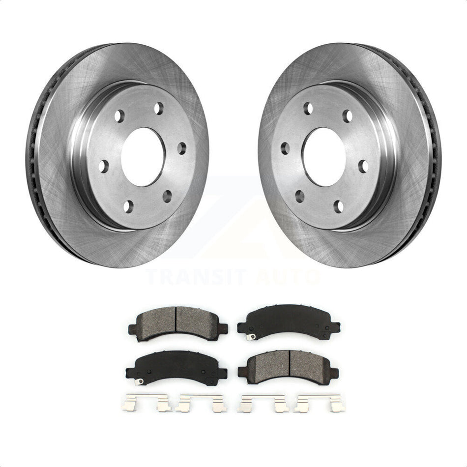 Rear Disc Brake Rotors And Semi-Metallic Pads Kit For Chevrolet Express 2500 GMC 3500 Savana K8S-101523 by Transit Auto