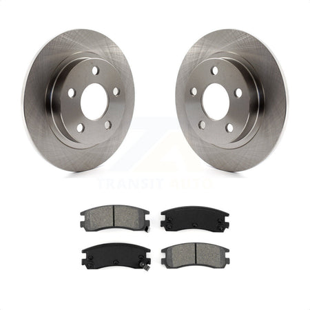 Rear Disc Brake Rotors And Semi-Metallic Pads Kit For Buick LeSabre Park Avenue Pontiac Bonneville Oldsmobile Aurora Cadillac Eldorado K8S-101524 by Transit Auto