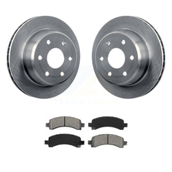 Rear Disc Brake Rotors And Semi-Metallic Pads Kit For Chevrolet Tahoe GMC Suburban 1500 Yukon Avalanche XL Express Cadillac Escalade Savana K8S-101527