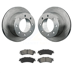 Rear Disc Brake Rotors And Semi-Metallic Pads Kit For 2001-2001 Chevrolet Silverado 3500 GMC Sierra K8S-101531