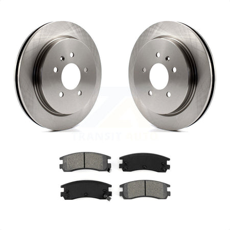 Rear Disc Brake Rotors And Semi-Metallic Pads Kit For 2003-2004 Cadillac Seville With Vented Rotor K8S-101535 by Transit Auto