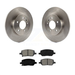 Rear Disc Brake Rotors And Semi-Metallic Pads Kit For 2005-2005 Chevrolet Uplander Pontiac Montana Buick Terraza Saturn Relay K8S-101543
