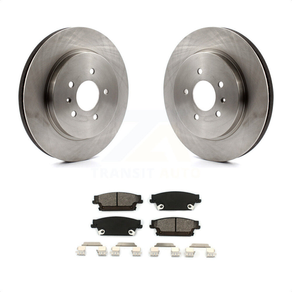 Rear Disc Brake Rotors And Semi-Metallic Pads Kit For Cadillac STS CTS K8S-101545 by Transit Auto