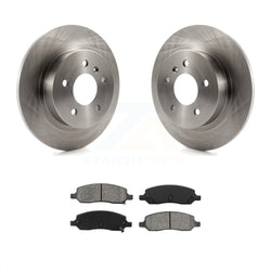 Rear Disc Brake Rotors And Semi-Metallic Pads Kit For 2006-2011 Buick Lucerne Cadillac DTS K8S-101548