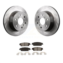 Rear Disc Brake Rotors And Semi-Metallic Pads Kit For Chevrolet Silverado 1500 GMC Sierra Tahoe Suburban Yukon Cadillac XL Escalade ESV LD Limited K8S-101552