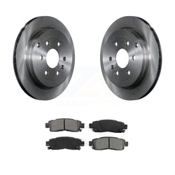 Rear Disc Brake Rotors And Semi-Metallic Pads Kit For Chevrolet Traverse GMC Acadia Buick Enclave Saturn Outlook Limited K8S-101554