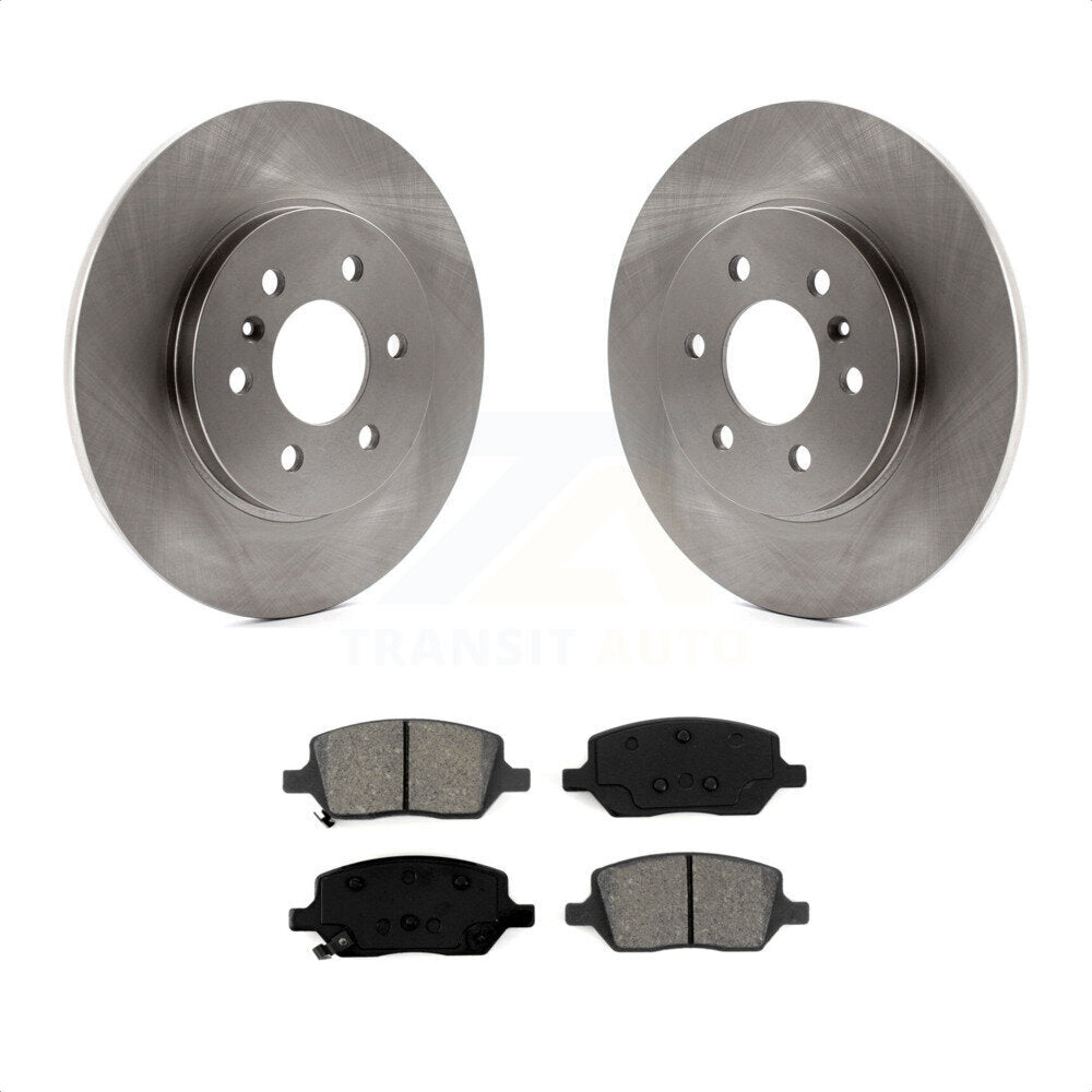 Rear Disc Brake Rotors And Semi-Metallic Pads Kit For Chevrolet Uplander Pontiac Montana Buick Terraza Saturn Relay K8S-101555 by Transit Auto