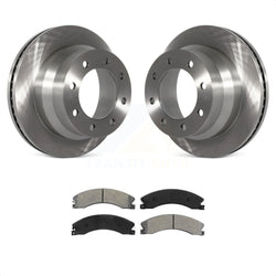 Rear Disc Brake Rotors And Semi-Metallic Pads Kit For Chevrolet Express 3500 GMC Savana 4500 K8S-101557