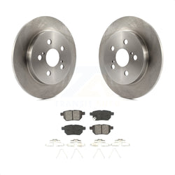 Rear Disc Brake Rotors And Semi-Metallic Pads Kit For Toyota Corolla Prius Matrix Prime Pontiac Vibe Lexus CT200h Plug-In K8S-101559