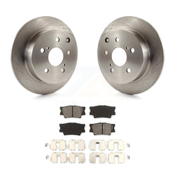Rear Disc Brake Rotors And Semi-Metallic Pads Kit For Toyota Matrix Pontiac Vibe K8S-101560