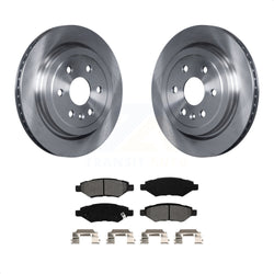 Rear Disc Brake Rotors And Semi-Metallic Pads Kit For Cadillac SRX Saab 9-4X K8S-101569
