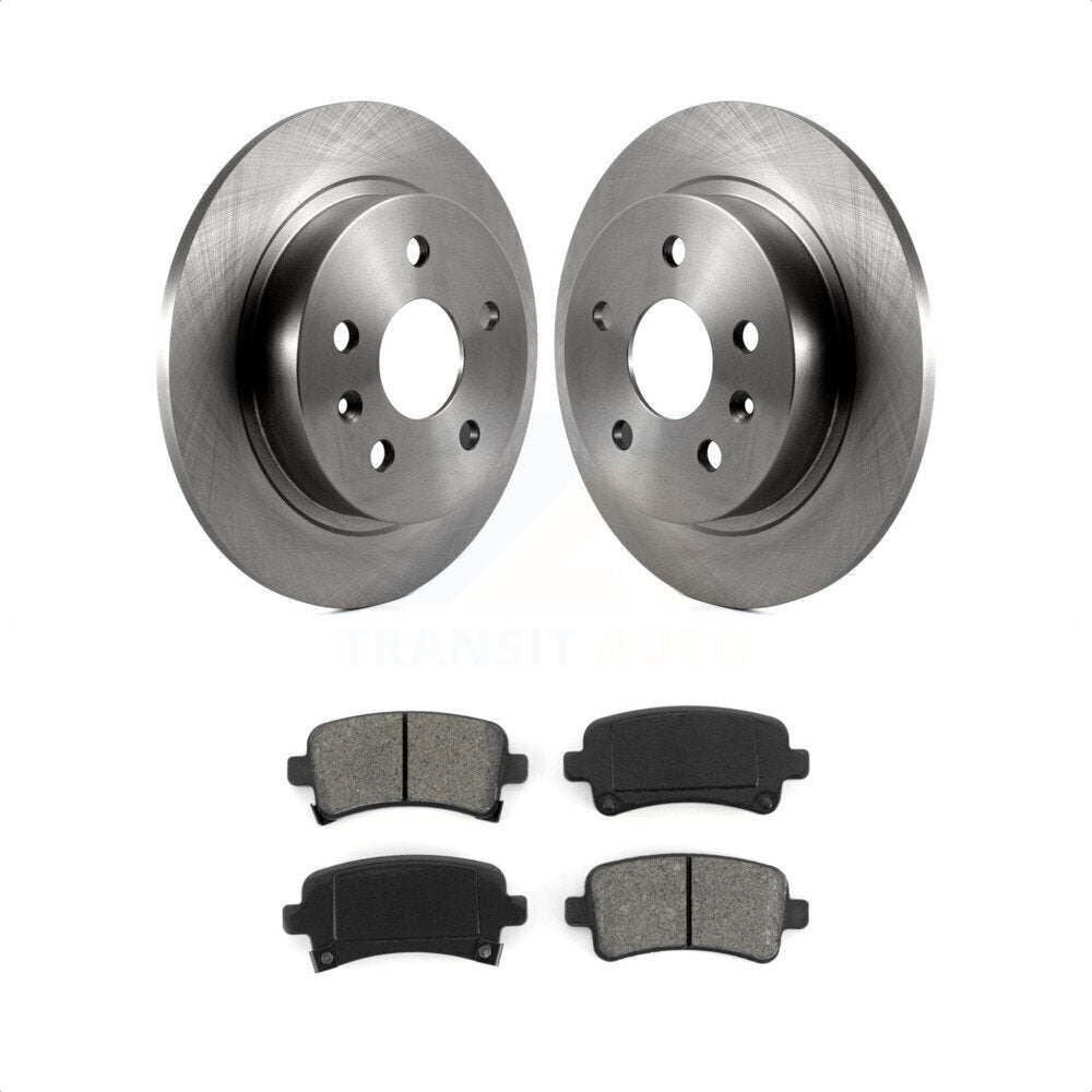 Rear Disc Brake Rotors And Semi-Metallic Pads Kit For Chevrolet Malibu Buick LaCrosse Regal Limited K8S-101573 by Transit Auto