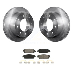 Rear Disc Brake Rotors And Semi-Metallic Pads Kit For 2011 Chevrolet Silverado 1500 Hybrid K8S-101574