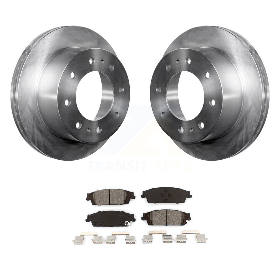 Rear Disc Brake Rotors And Semi-Metallic Pads Kit For Chevrolet Suburban K8S-101576 by Transit Auto