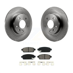 Rear Disc Brake Rotors And Semi-Metallic Pads Kit For Chevrolet Cruze Buick Verano Volt Cascada Cadillac ELR Orlando K8S-101578