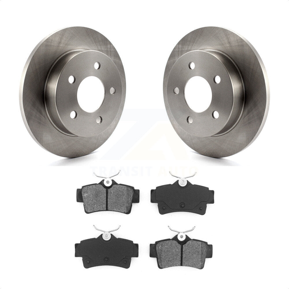 Rear Disc Brake Rotors And Semi-Metallic Pads Kit For Ford Mustang K8S-101583 by Transit Auto