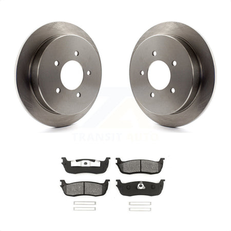 Rear Disc Brake Rotors And Semi-Metallic Pads Kit For Ford F-150 Expedition Lincoln Navigator K8S-101588 by Transit Auto