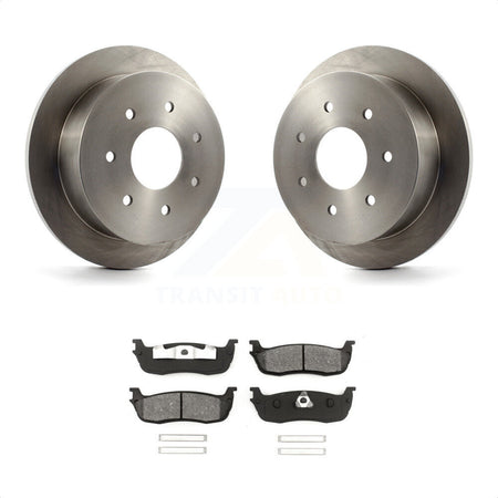 Rear Disc Brake Rotors And Semi-Metallic Pads Kit For Ford F-150 F-250 HD K8S-101589 by Transit Auto