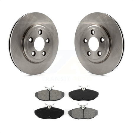 Rear Disc Brake Rotors And Semi-Metallic Pads Kit For Lincoln LS Jaguar Ford Thunderbird S-Type XJ8 Vanden Plas K8S-101602 by Transit Auto