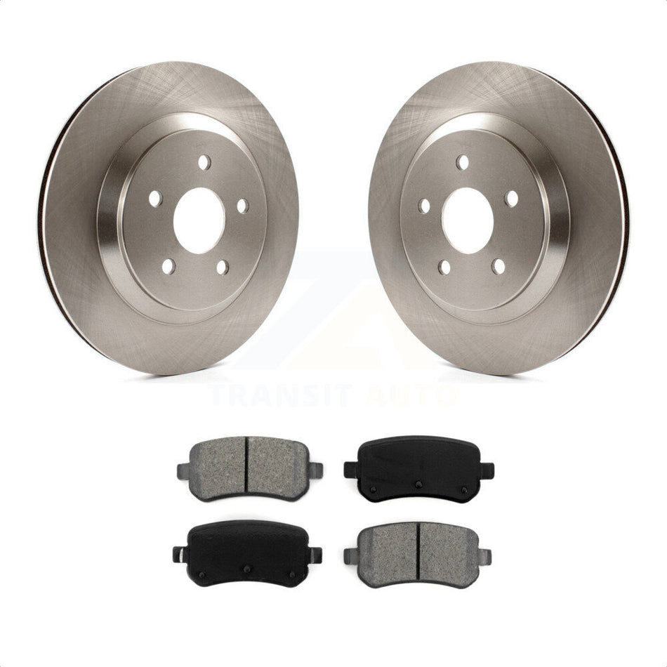 Rear Disc Brake Rotors And Semi-Metallic Pads Kit For 2004-2007 Ford Freestar Mercury Monterey K8S-101614 by Transit Auto