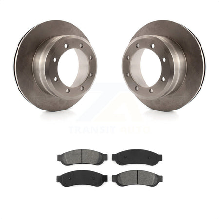 Rear Disc Brake Rotors And Semi-Metallic Pads Kit For Ford F-350 Super Duty F-450 K8S-101620 by Transit Auto