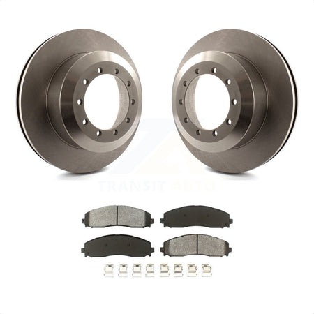 Rear Disc Brake Rotors And Semi-Metallic Pads Kit For 2015-2016 Ford F-350 Super Duty Cab & Chassis K8S-101623 by Transit Auto